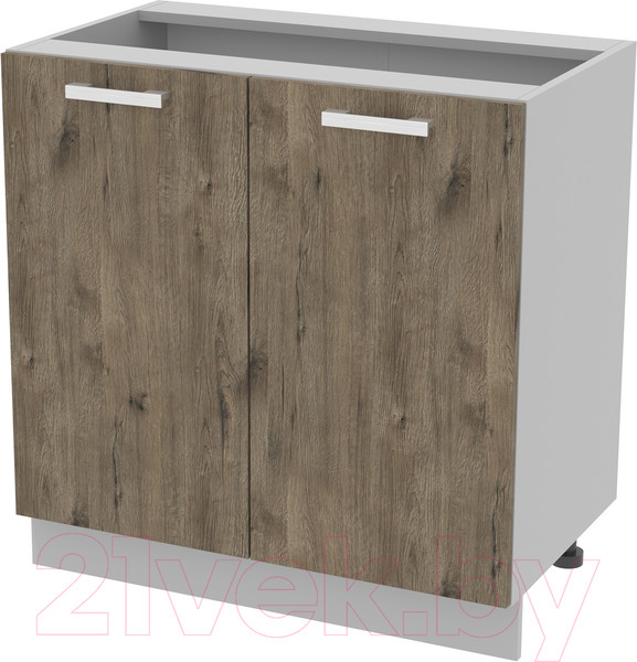 Изображение товара Шкаф-стол кухонный Интерлиния Компо НШ80р-2дв (дуб веллингтон)