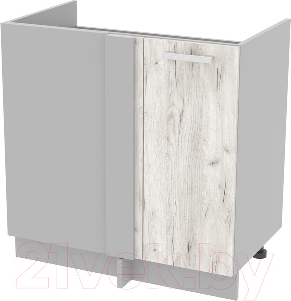 Изображение товара Шкаф под мойку Интерлиния Компо НШ88-М.П (дуб белый)
