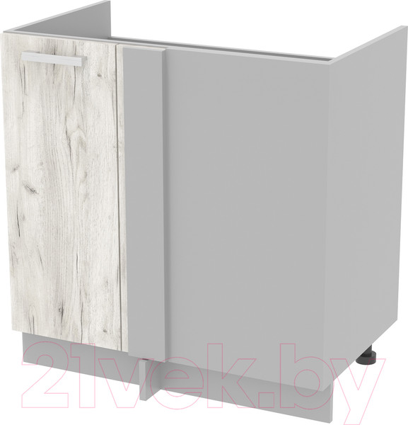 Изображение товара Шкаф под мойку Интерлиния Компо НШ88-М.П (дуб белый)
