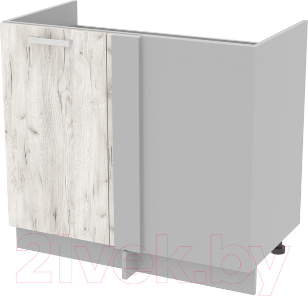Изображение товара Шкаф под мойку Интерлиния Компо НШ98-М.П (дуб белый)