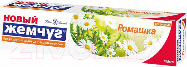 Изображение товара Зубная паста Новый жемчуг Ромашка (125мл)