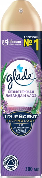 Изображение товара Освежитель воздуха Glade Безмятежная лаванда и алоэ (300мл)