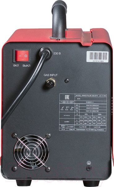 Изображение товара Полуавтомат сварочный Fubag Irmig Pulse 200 SYN с горелкой / 41385