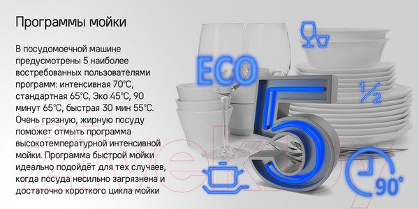 Изображение товара Посудомоечная машина Maunfeld MLP6022A01 Light Beam