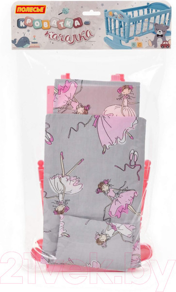 Изображение товара Аксессуар для куклы Полесье Кроватка-качалка №4 / 54446