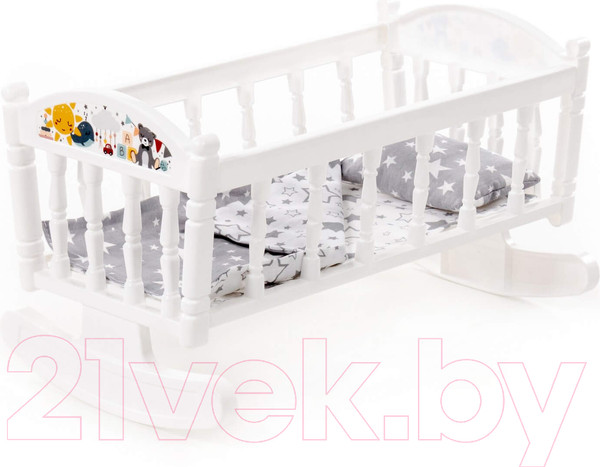 Изображение товара Аксессуар для куклы Полесье Кроватка-качалка №4 / 54446
