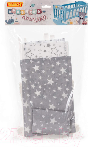 Изображение товара Аксессуар для куклы Полесье Кроватка-качалка №4 / 54446