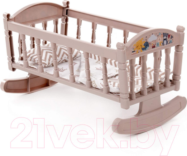 Изображение товара Аксессуар для куклы Полесье Кроватка-качалка №4 / 54446