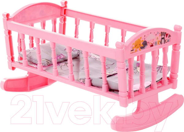 Изображение товара Аксессуар для куклы Полесье Кроватка-качалка №4 / 54446