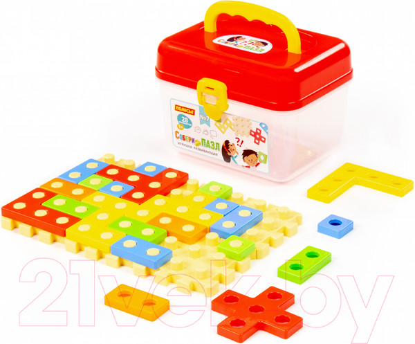 Изображение товара Конструктор Полесье Собери пазл №7 / 95381