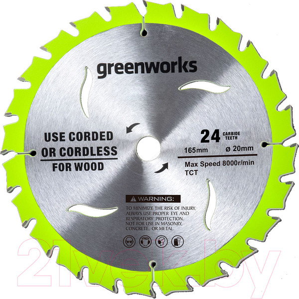 Изображение товара Пильный диск Greenworks 1501607 (2955707)
