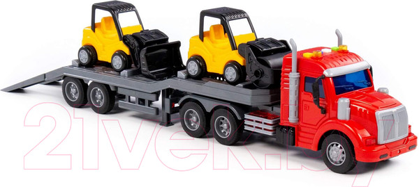 Изображение товара Автовоз игрушечный Полесье Профи Трейлер / 77049