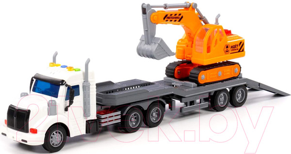 Изображение товара Автовоз игрушечный Полесье Профи Трейлер / 84016