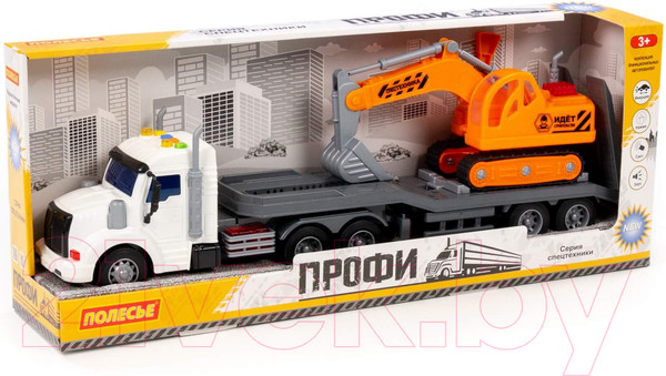 Изображение товара Автовоз игрушечный Полесье Профи Трейлер / 84016