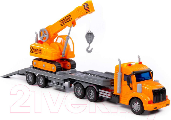 Изображение товара Автовоз игрушечный Полесье Профи Трейлер / 84009