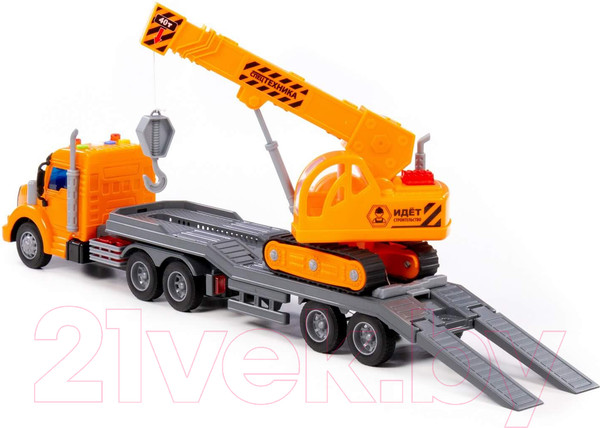 Изображение товара Автовоз игрушечный Полесье Профи Трейлер / 84009