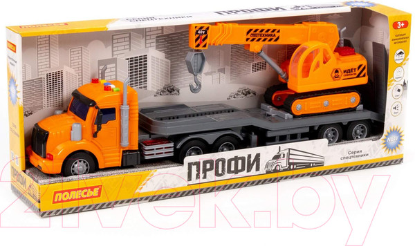 Изображение товара Автовоз игрушечный Полесье Профи Трейлер / 84009
