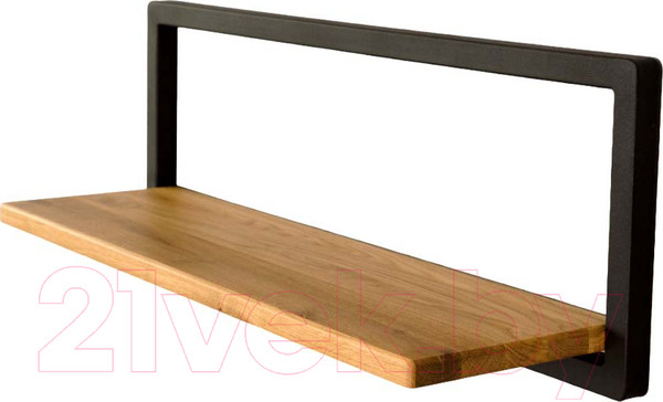 Изображение товара Полка Stal-Massiv Fly-NZ  (дуб натуральный/черный)