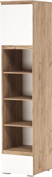 Изображение товара Шкаф-пенал Памир Гретта 1С1Я (крафт золотой/белый)