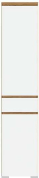 Изображение товара Шкаф-пенал Памир Гретта Д2С1Я (крафт золотой/белый)