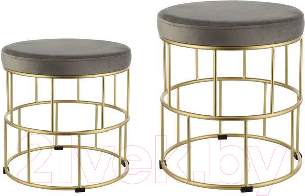 Изображение товара Комплект мягкой мебели Eglo Mashike 424017 (2шт, серый/латунно-матовый)