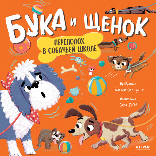 Изображение товара Книга CLEVER Книжки-картинки. Бука и щенок. Переполох в собачьей школе (Сальзано Т.)