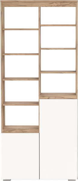 Изображение товара Стеллаж Памир Гретта 2С (крафт золотой/белый)