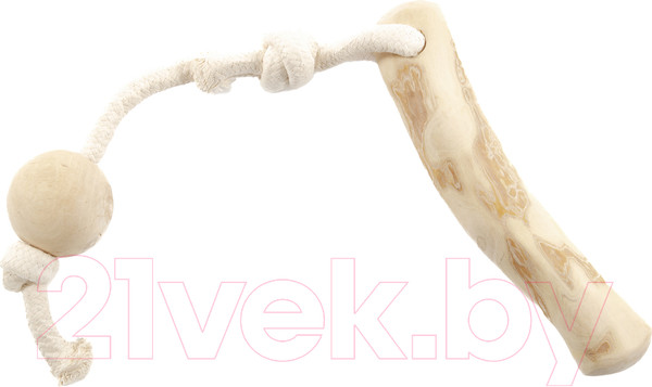 Изображение товара Игрушка для собак Coffee Wood Кофейная палка для перетягивания с шариком / TUGSTICK/CW-L