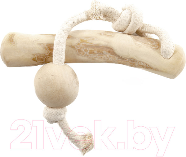 Изображение товара Игрушка для собак Coffee Wood Кофейная палка для перетягивания с шариком / TUGSTICK/CW-L
