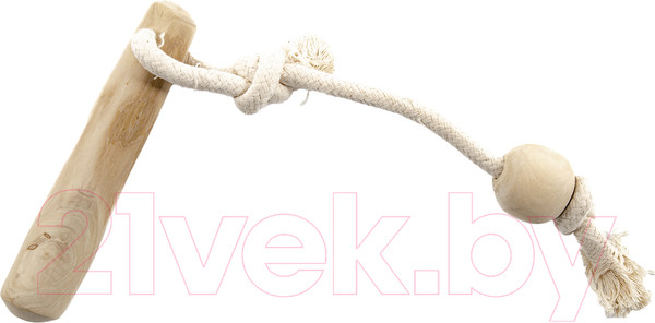 Изображение товара Игрушка для собак Coffee Wood Кофейная палка для перетягивания с шариком / TUGSTICK/CW-M