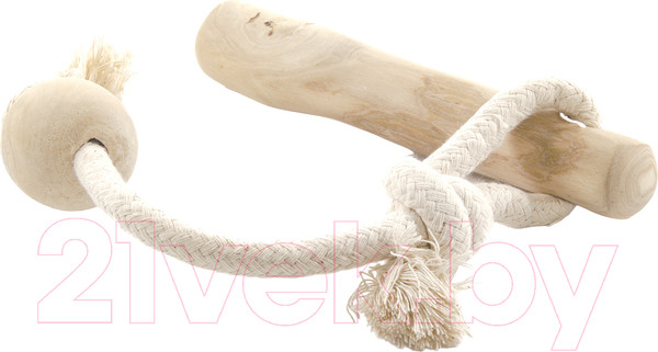 Изображение товара Игрушка для собак Coffee Wood Кофейная палка для перетягивания с шариком / TUGSTICK/CW-M
