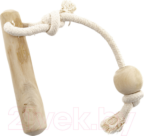 Изображение товара Игрушка для собак Coffee Wood Кофейная палка для перетягивания с шариком / TUGSTICK/CW-M