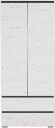 Изображение товара Шкаф Памир Гретта 2С2Я (крафт белый/антрацит)