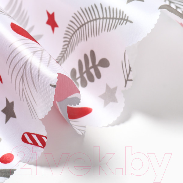 Изображение товара Скатерть Доляна Новогодние цветы 110x145 / 10389059