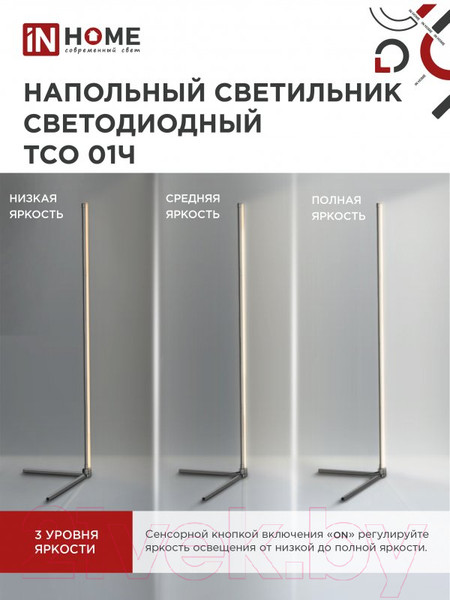 Изображение товара Торшер INhome ТСО 01Ч 12Вт RGB / 4690612049212