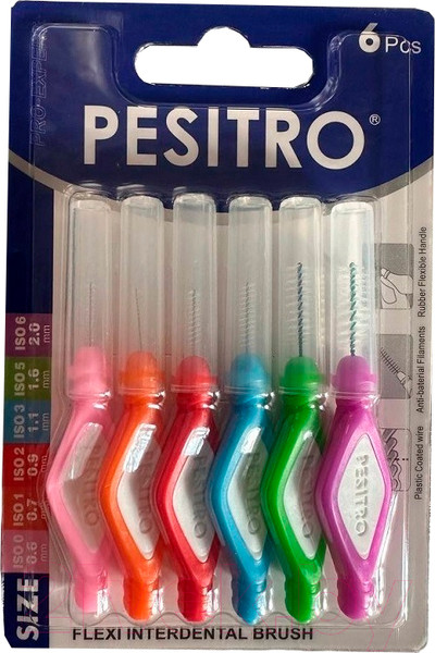 Изображение товара Ершики межзубные Pesitro Iso ассорти