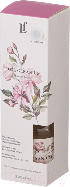 Изображение товара Аромадиффузор Lefard Rose Geranium 625-126 (100мл)