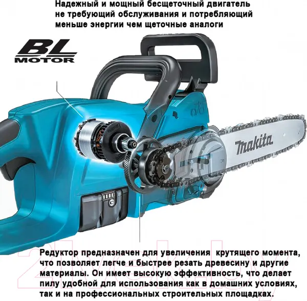 Изображение товара Пила цепная аккумуляторная Makita DUC307RT