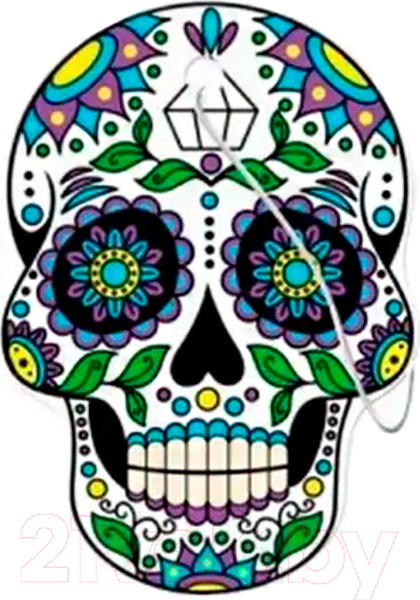 Изображение товара Ароматизатор автомобильный Aroma Car Dia de Los Muertos Gold Tatoo