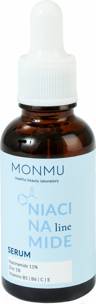 Изображение товара Сыворотка для лица Monmu с ниацинамидом 11% и цинком 1% (30г)