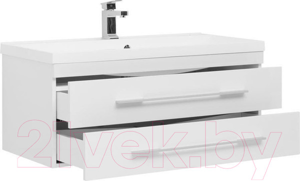 Изображение товара Тумба под умывальник Aquanet Нота New 100 / 335420 (белый глянец)