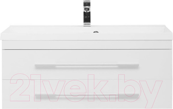 Изображение товара Тумба под умывальник Aquanet Нота New 100 / 335420 (белый глянец)