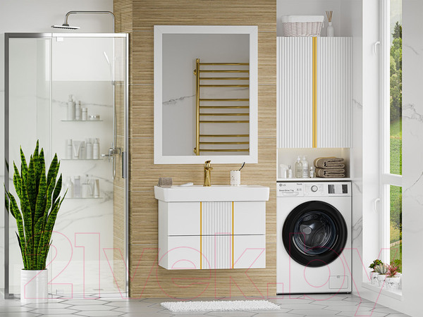 Изображение товара Тумба под умывальник Brevita Vega 80 / VEG-09080-0102Я