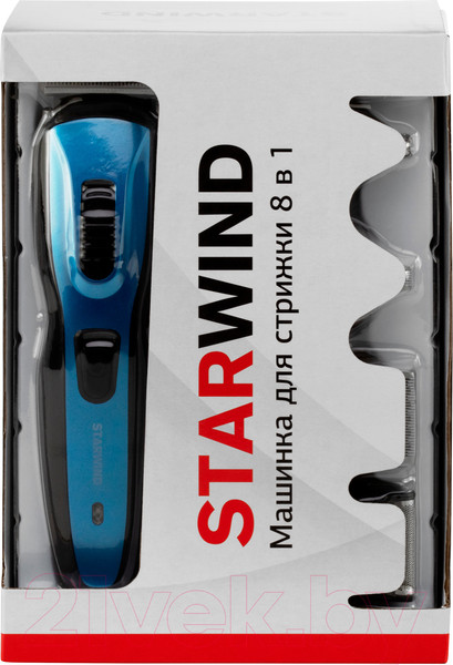 Изображение товара Машинка для стрижки волос StarWind SHC 4379 (синий/черный)