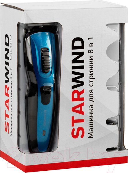 Изображение товара Машинка для стрижки волос StarWind SHC 4379 (синий/черный)