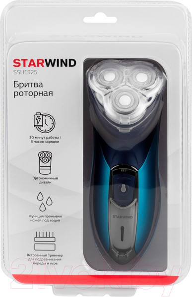 Изображение товара Электробритва StarWind SSH 1525 (голубой/черный)