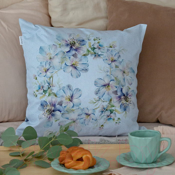 Изображение товара Наволочка декоративная Listelle Шарлотта венок 812501/2