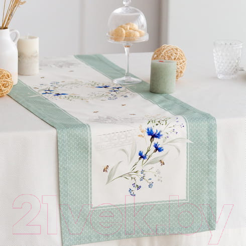 Изображение товара Дорожка на стол Listelle Васильки 314001
