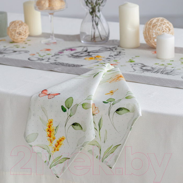 Изображение товара Дорожка на стол Listelle Соната серая 311605