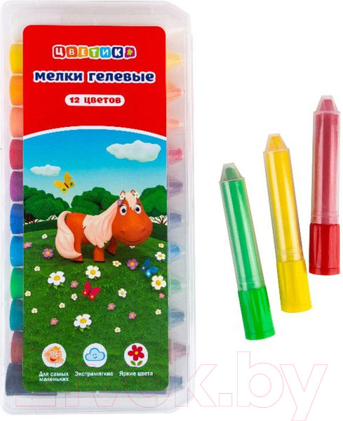 Изображение товара Набор мела канцелярского Цветик 151421178 (12цв)